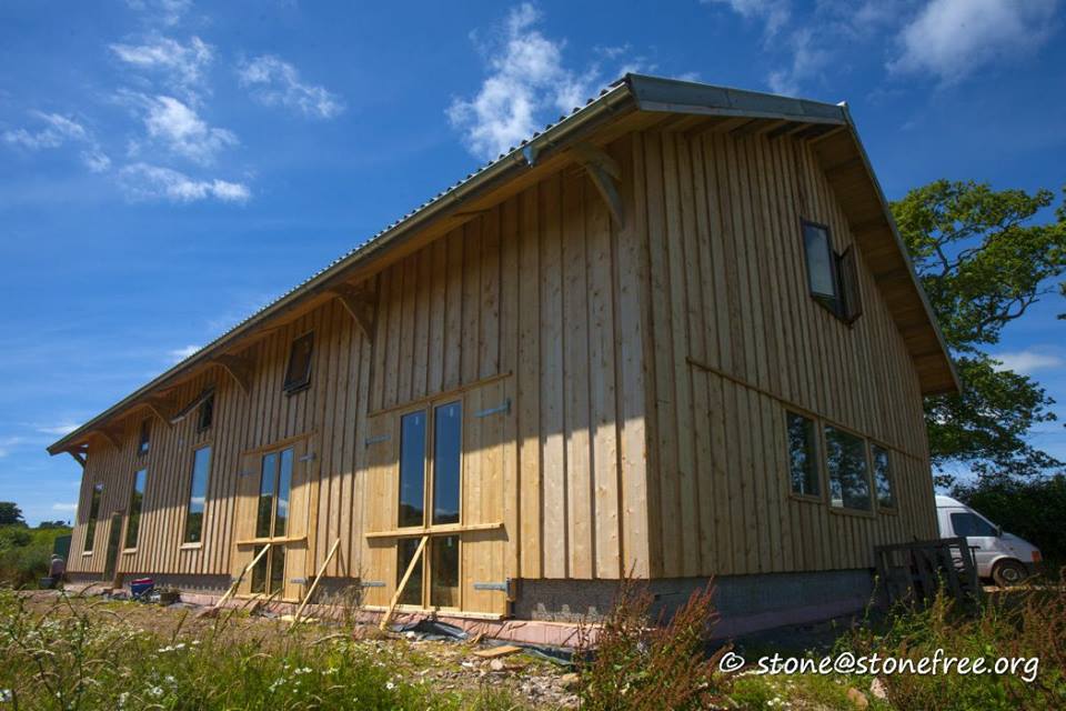 The Conference Barn nears completion...
